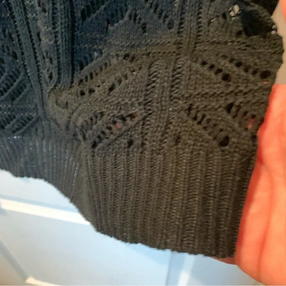 DOKOTOO Crochet Hollow Out 3/4 Sleeve Pullover Off Shoulder Sweater XXL - Picture 9 of 11